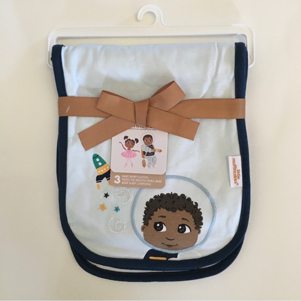 NEW Burp Cloths Set of 3 Shoulder Bibs Soft and Absorbent | Little Muffincakes